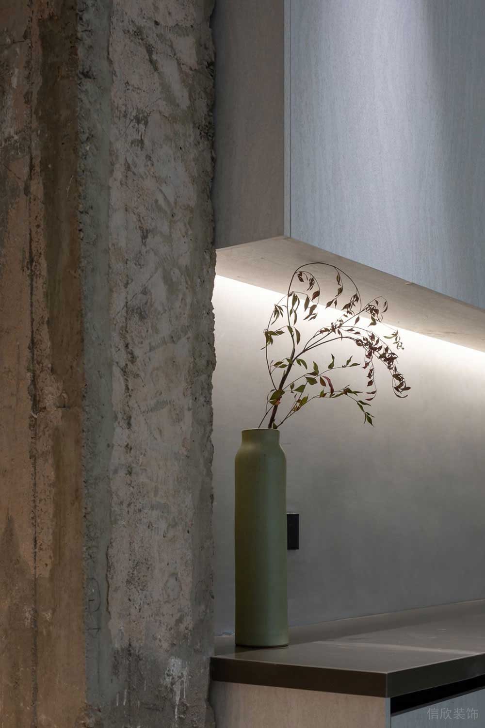 工業(yè)風(fēng)辦公室茶水間操作臺設(shè)計(jì)裝修圖