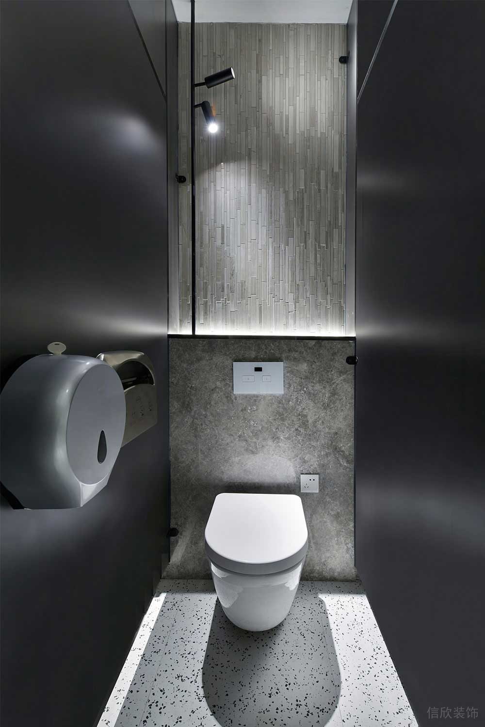 工業(yè)風(fēng)辦公室衛(wèi)生間設(shè)計(jì)裝修圖