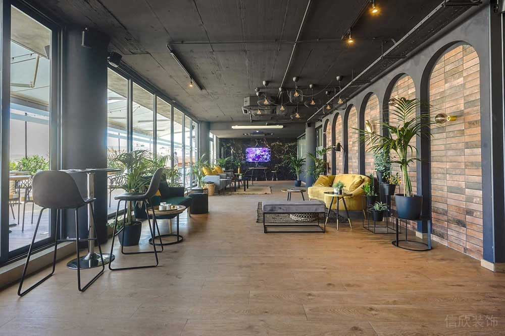 工業(yè)風(fēng)辦公室休閑廳設(shè)計(jì)裝修圖