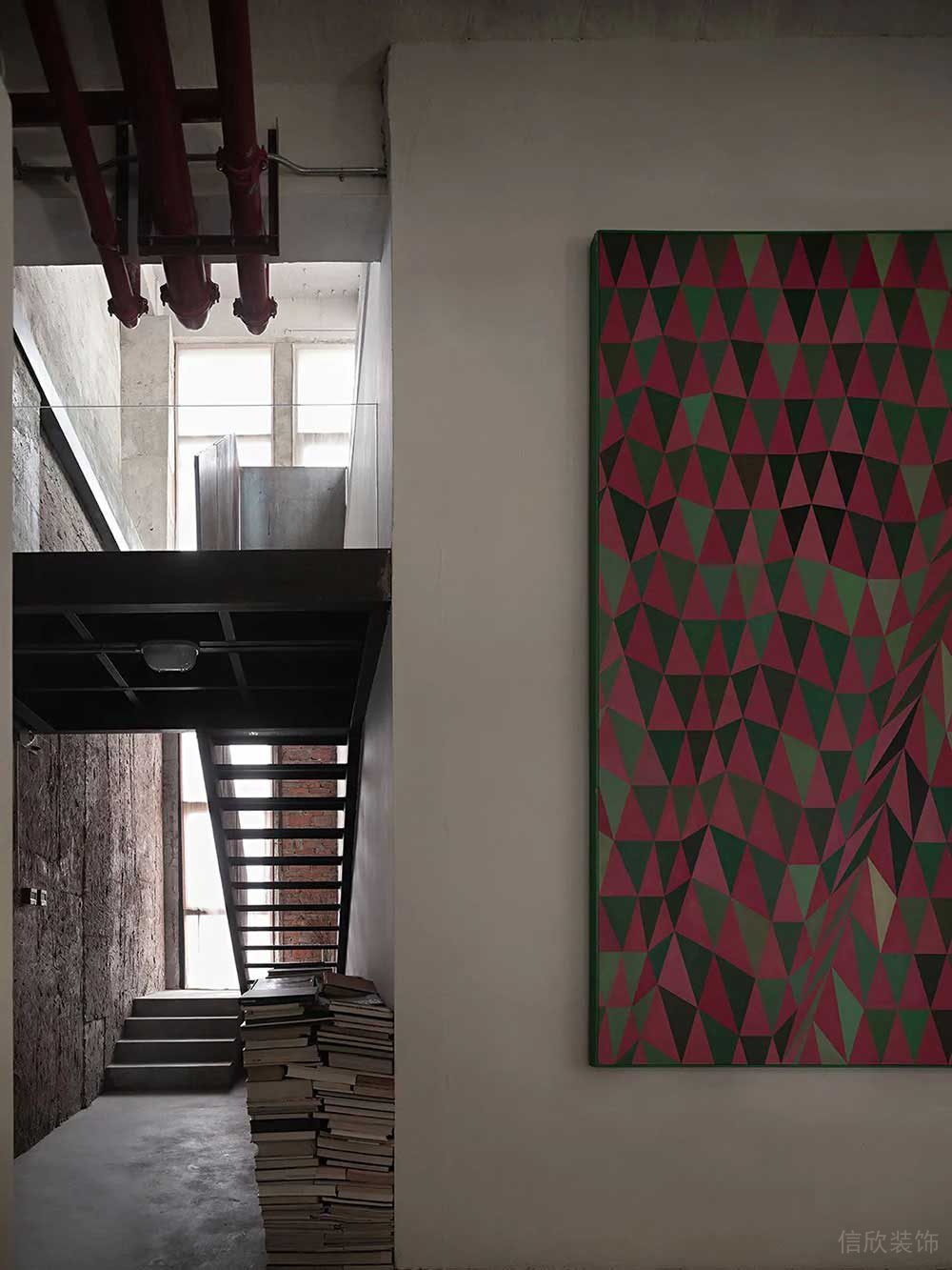 工業(yè)風(fēng)商務(wù)辦公場所過廊設(shè)計(jì)裝修圖