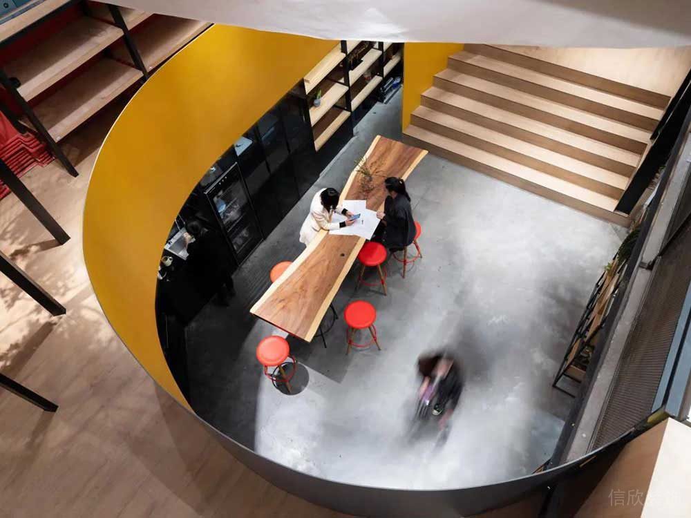 工業(yè)風商務(wù)辦公空間茶水休閑區(qū)設(shè)計裝修圖