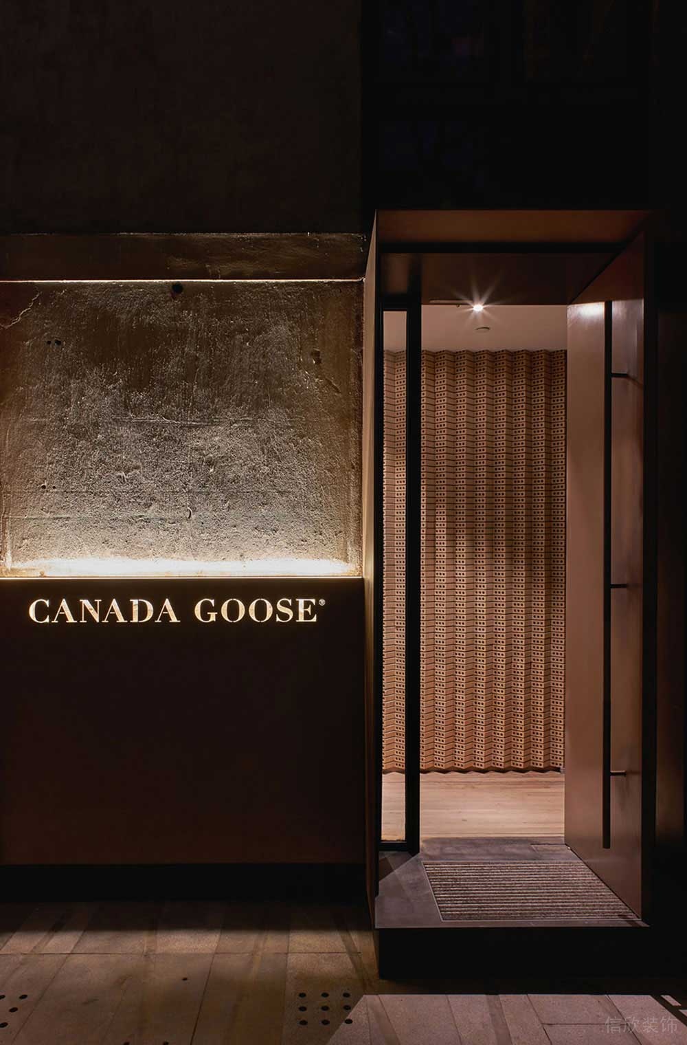 工業(yè)風(fēng)商務(wù)辦公空間休閑區(qū)入口門廊裝修圖