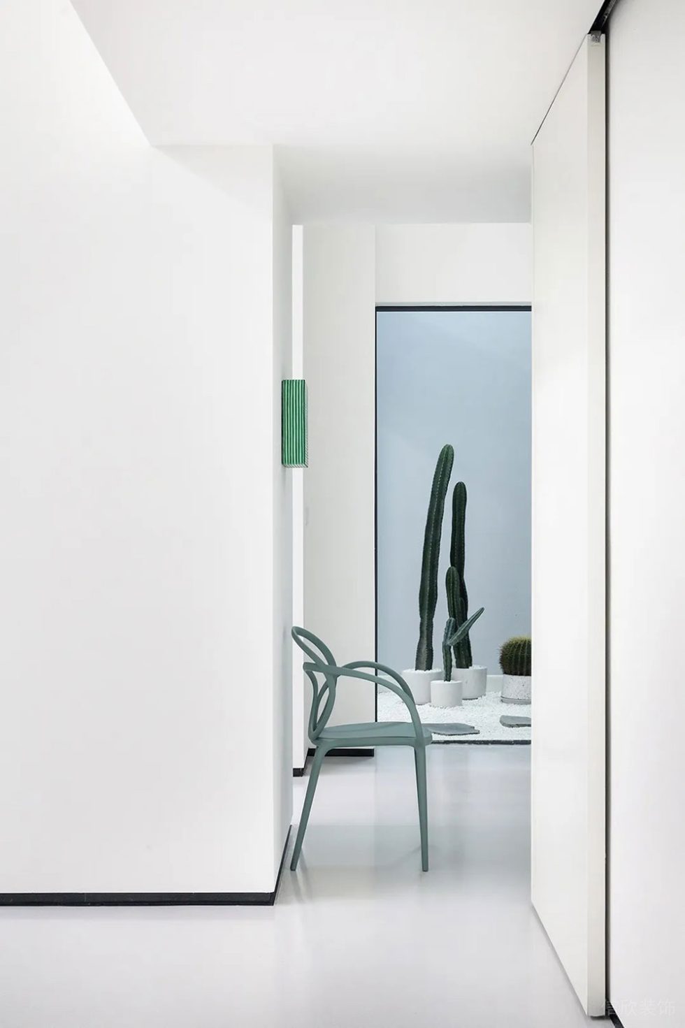 極簡風格辦公場所走廊設計案例裝修圖