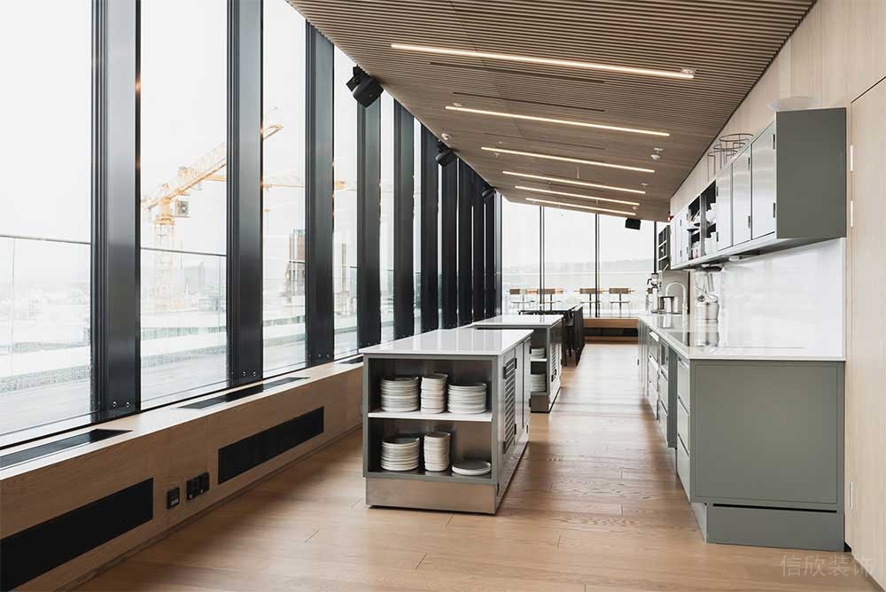 簡(jiǎn)約風(fēng)格辦公空間案例茶水休閑區(qū)裝修圖