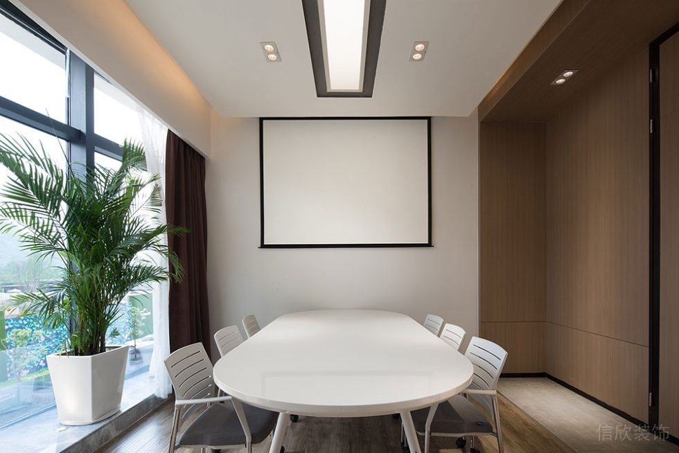 簡約風(fēng)格辦公空間案例會(huì)客洽談室設(shè)計(jì)裝修圖