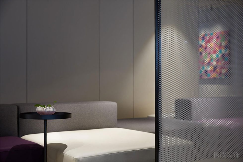 簡約風(fēng)格辦公空間案例休閑會客區(qū)設(shè)計裝修圖