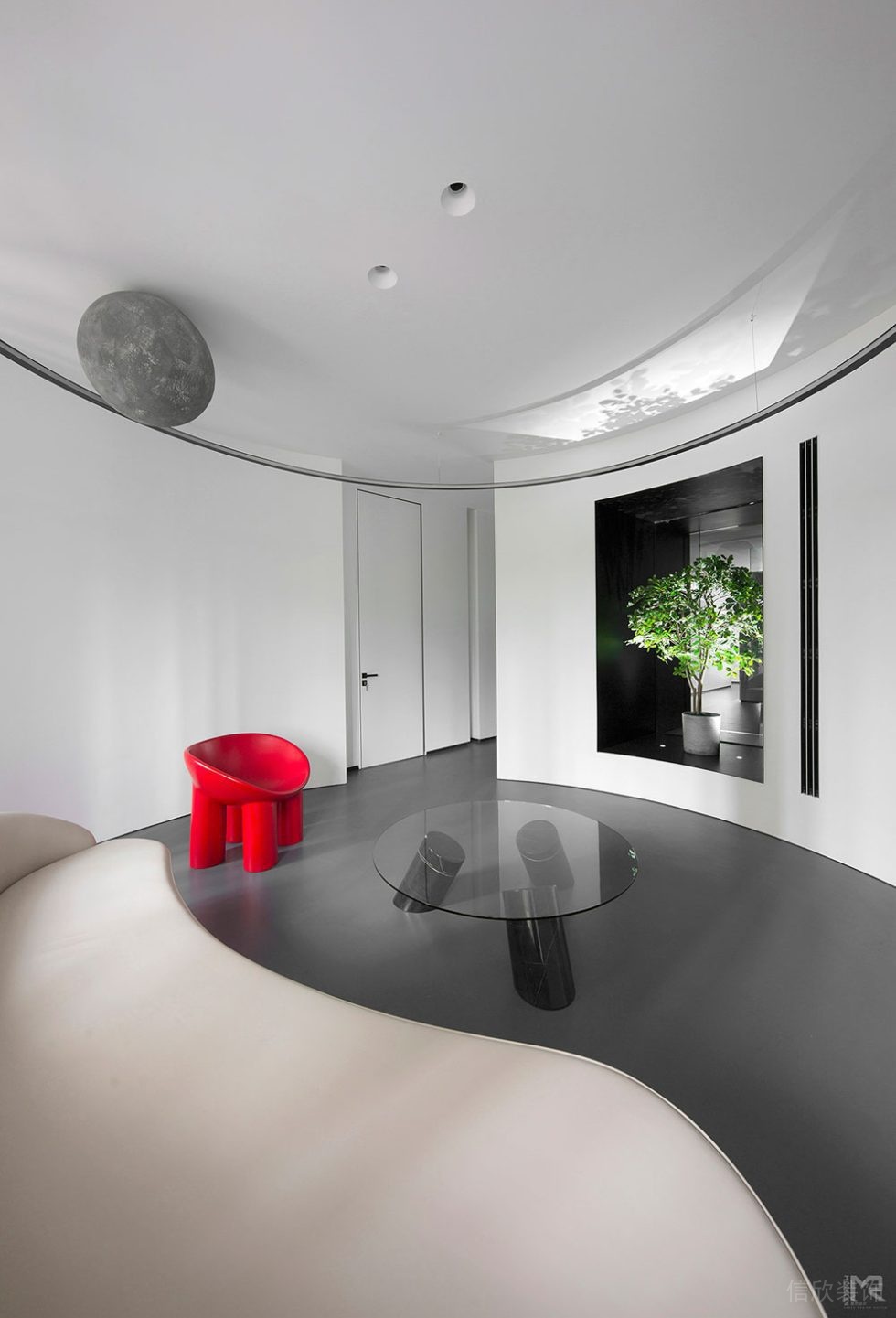 簡約風(fēng)格辦公空間案例休閑廳設(shè)計裝修圖