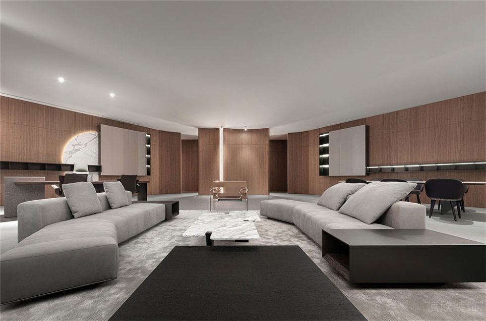 簡約風(fēng)格辦公空間貴賓接待室裝修圖