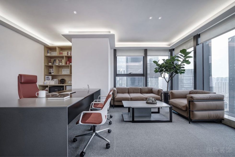 簡約風格經(jīng)理辦公室設計實景圖