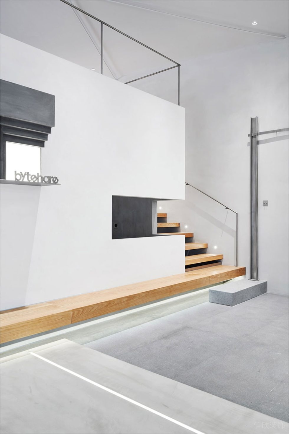 簡(jiǎn)約風(fēng)格商務(wù)辦公空間樓梯過(guò)道設(shè)計(jì)裝修圖