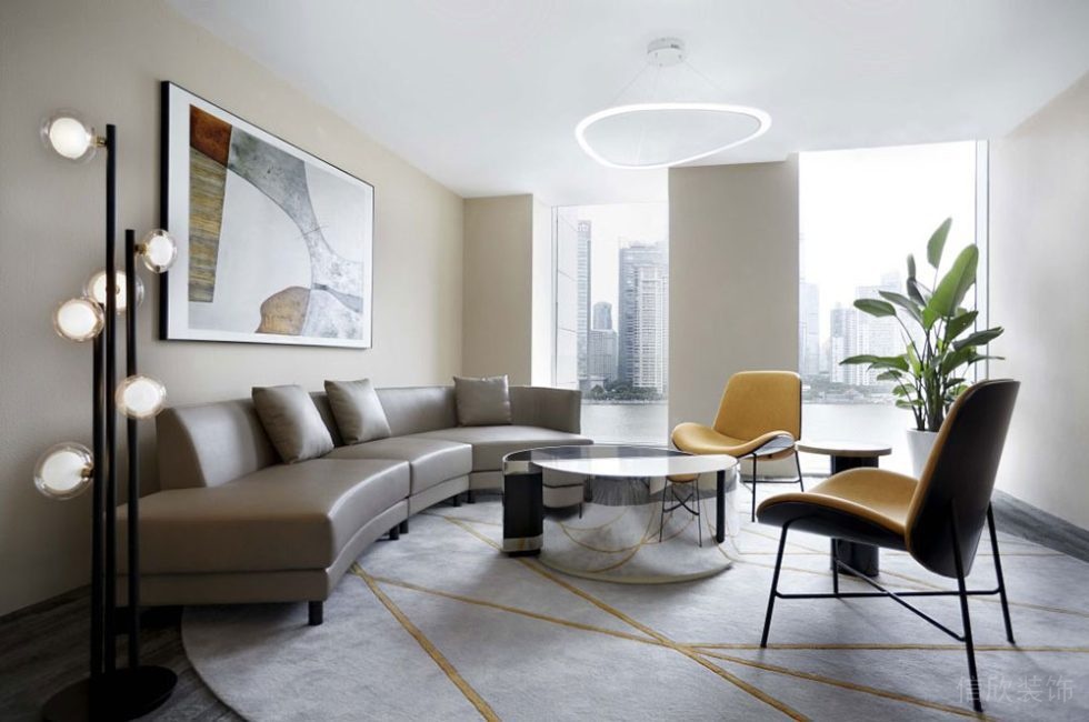 簡(jiǎn)約風(fēng)格商務(wù)辦公室貴賓接待室裝修圖