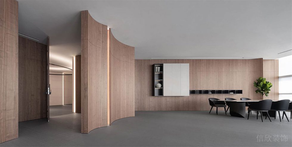 簡(jiǎn)約風(fēng)格商務(wù)辦公室工作洽談廳裝修圖