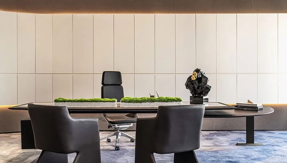 簡(jiǎn)約風(fēng)格商務(wù)辦公室合伙人辦公室裝修圖