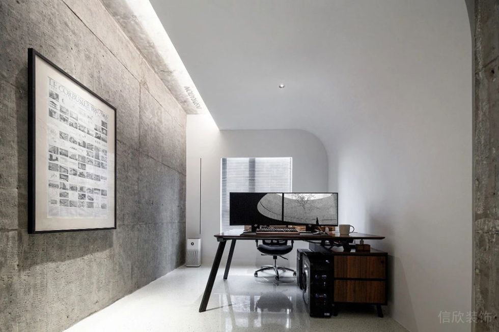 簡約工業(yè)風辦公空間案例總監(jiān)辦公區(qū)設計裝修圖