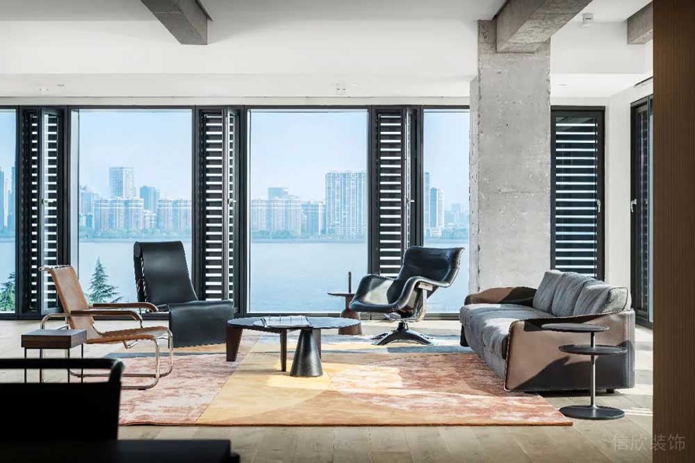 簡(jiǎn)約工業(yè)風(fēng)辦公室項(xiàng)目休閑會(huì)客區(qū)裝修圖