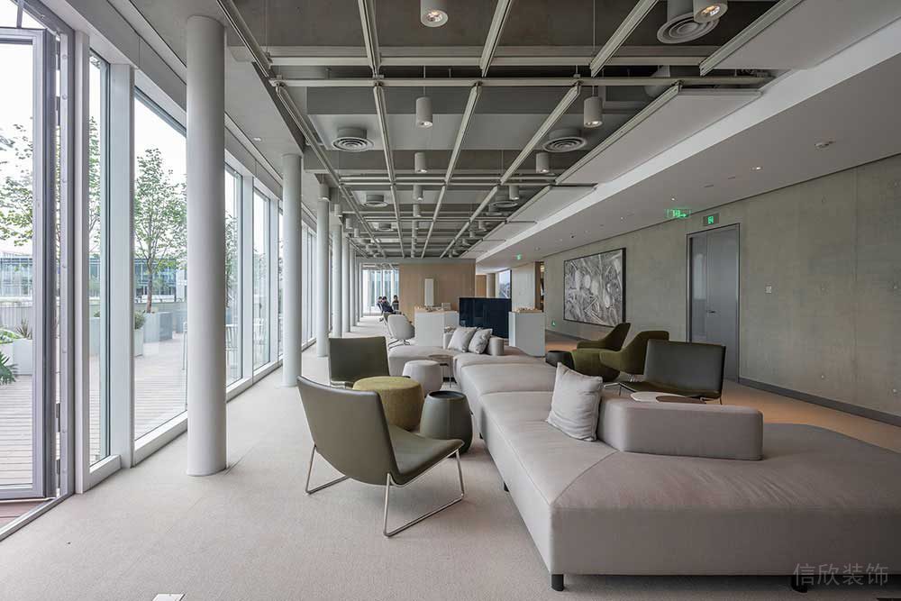 簡約工業(yè)風商務辦公場所休閑區(qū)空間裝修圖