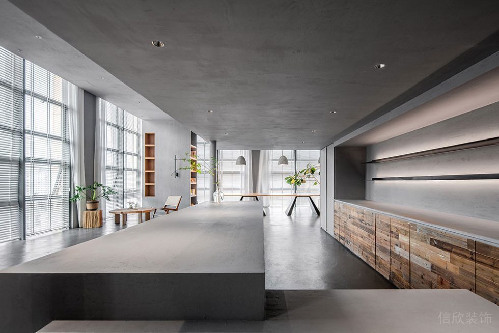 簡約工業(yè)風商務(wù)辦公室多功能休閑廳設(shè)計裝修圖
