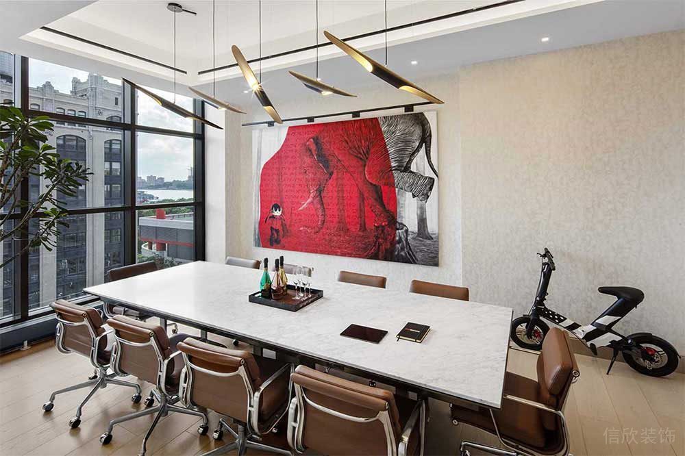 簡(jiǎn)約美式風(fēng)格商務(wù)辦公空間會(huì)議室設(shè)計(jì)裝修圖