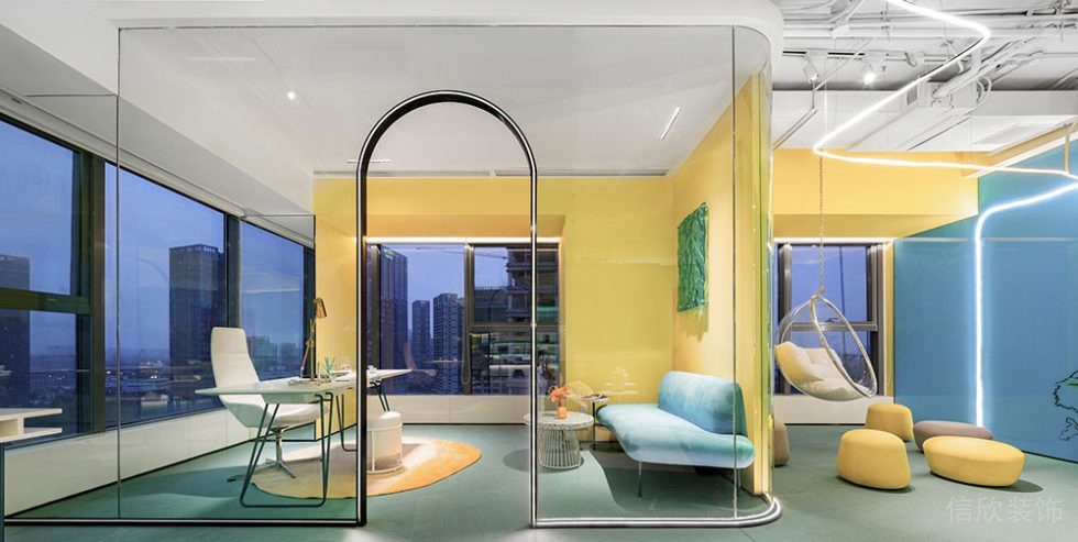 現(xiàn)代北歐風(fēng)辦公空間設(shè)計(jì)裝修圖