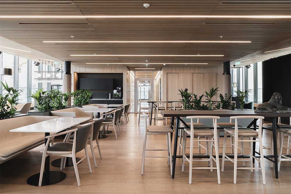 現(xiàn)代北歐風辦公室員工休息廳設計裝修圖