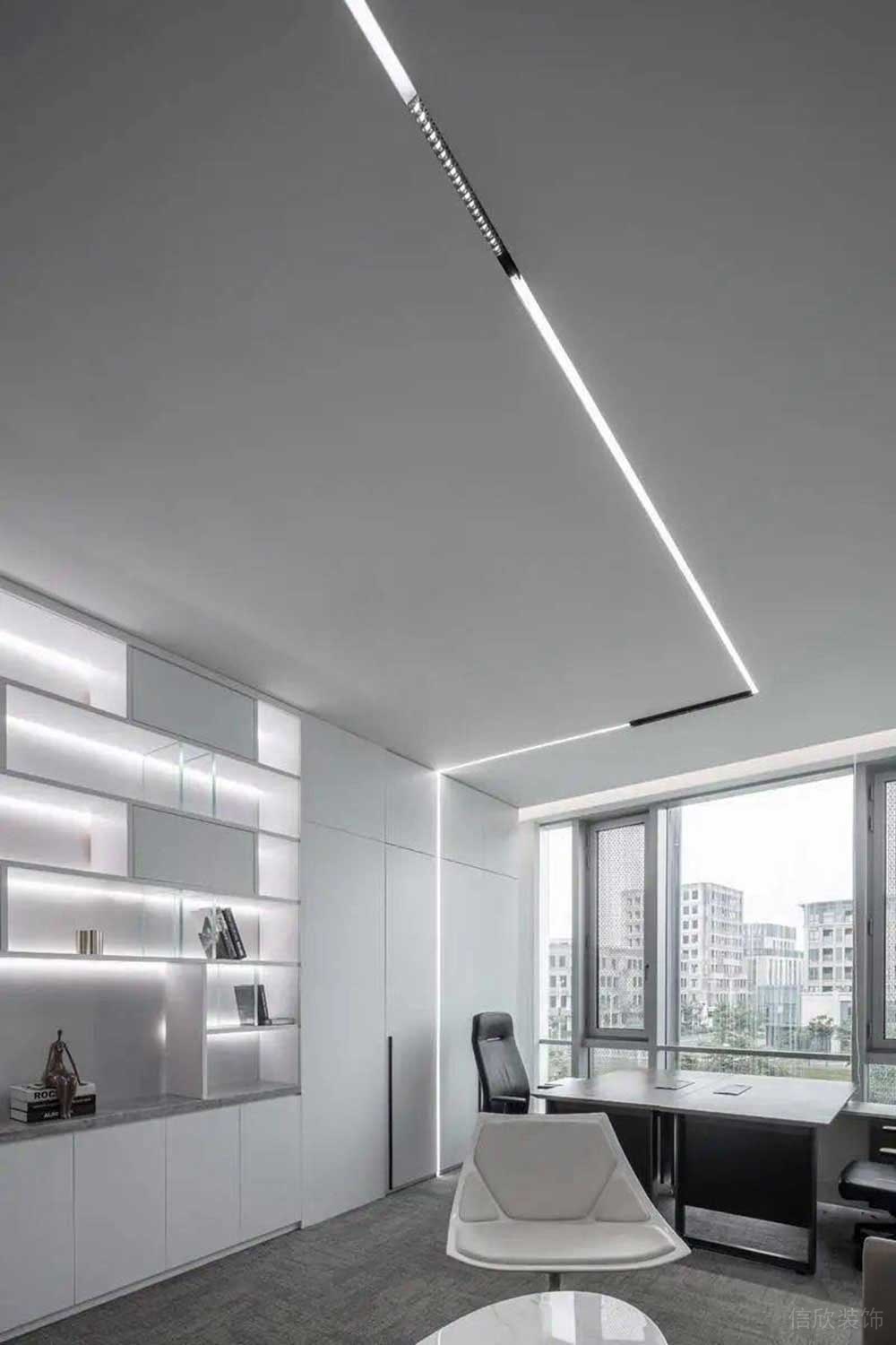 現(xiàn)代風格辦公場所案例經(jīng)理辦公區(qū)設(shè)計裝修圖