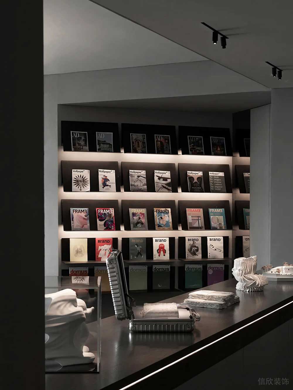 現(xiàn)代風(fēng)格辦公場(chǎng)所案例休閑閱覽區(qū)設(shè)計(jì)裝修圖