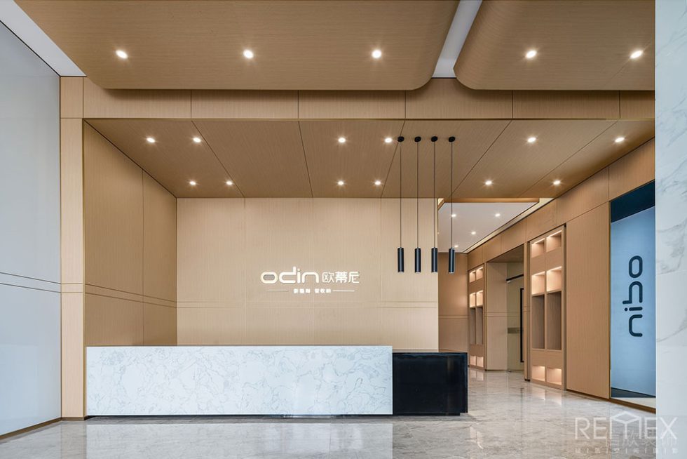 現(xiàn)代風(fēng)格辦公場所案例迎賓大堂裝修圖