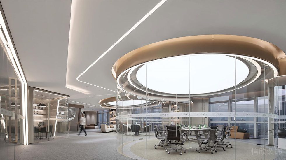 現(xiàn)代風格辦公場所辦公大廳裝修圖