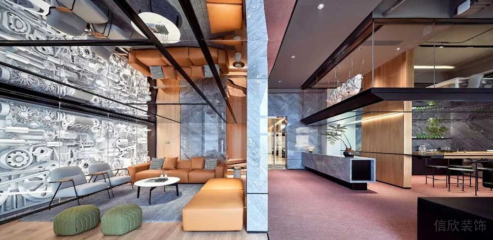 現(xiàn)代風(fēng)格辦公場(chǎng)所多功能接待廳裝修圖