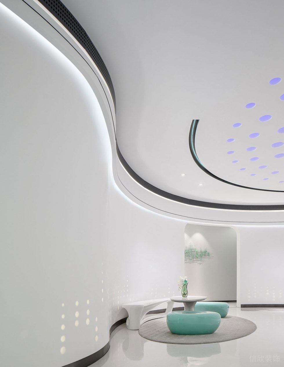 現(xiàn)代風(fēng)格辦公場所大堂等候區(qū)設(shè)計裝修圖