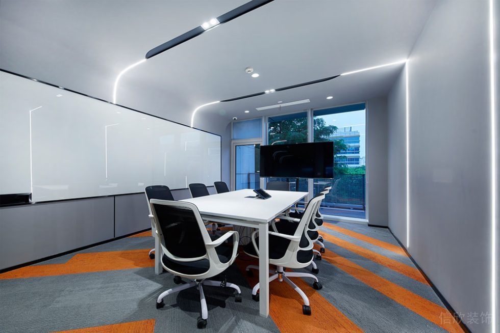 現(xiàn)代風格辦公場所小型會議室設計裝修圖