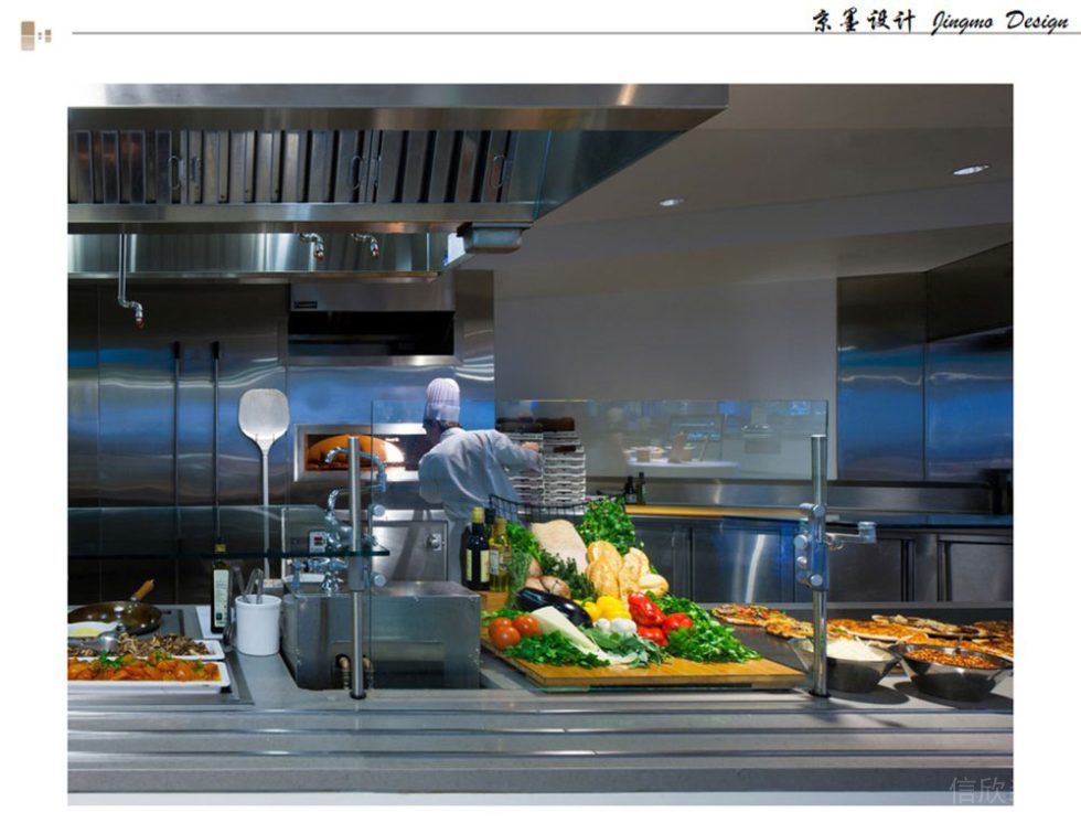 現(xiàn)代風(fēng)格辦公場(chǎng)所職工餐廳廚房空間裝修圖