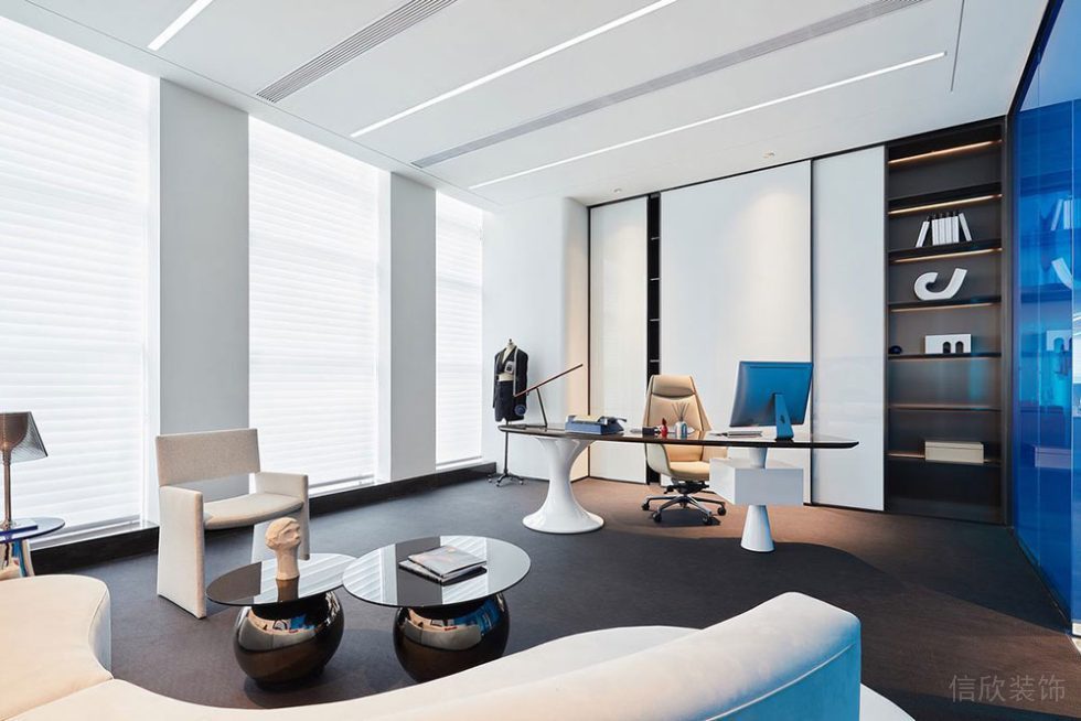 現(xiàn)代風(fēng)格辦公場(chǎng)所總經(jīng)理辦公室設(shè)計(jì)裝修圖