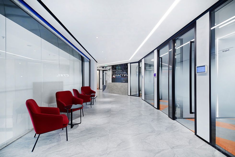 現(xiàn)代風(fēng)格辦公場(chǎng)所走廊休閑區(qū)設(shè)計(jì)裝修圖