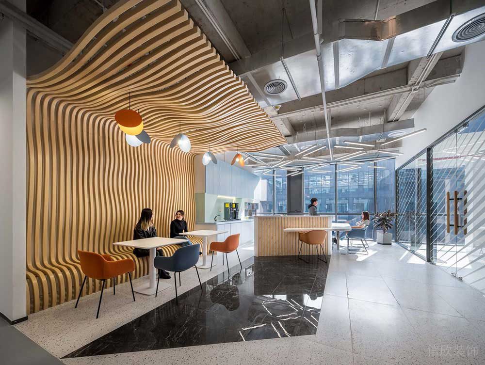 現(xiàn)代風(fēng)格辦公空間案例茶水休閑區(qū)設(shè)計(jì)裝修圖