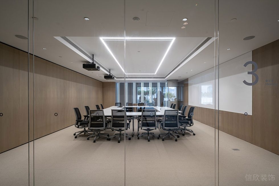 現(xiàn)代風(fēng)格辦公空間案例大型會議室設(shè)計(jì)裝修圖