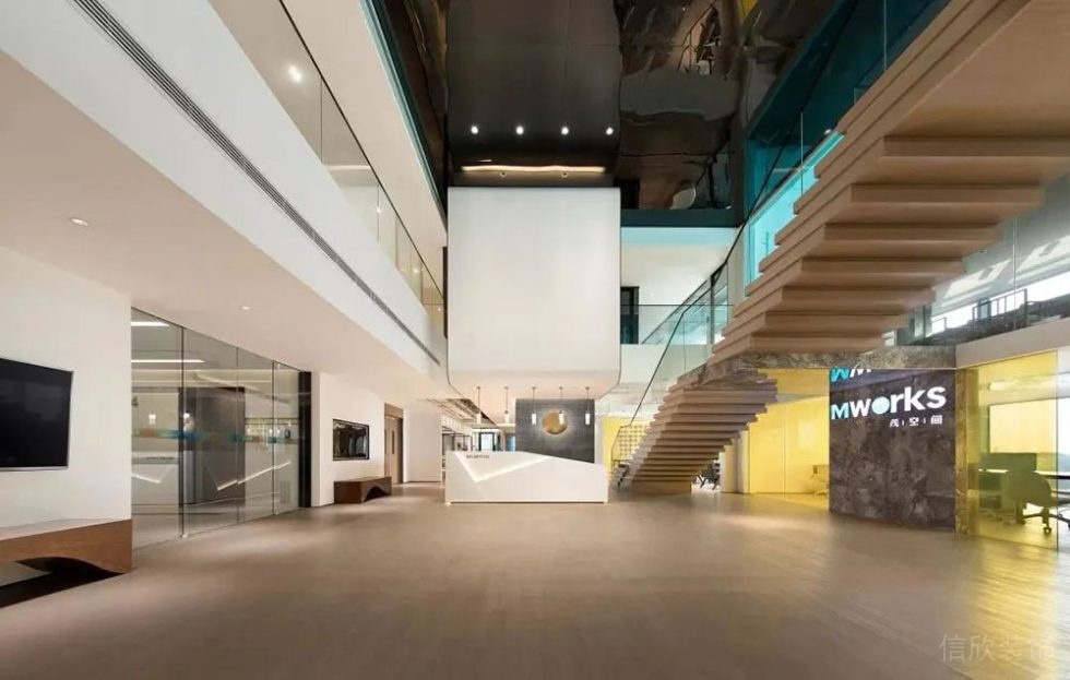 現(xiàn)代風(fēng)格辦公空間案例接待大堂設(shè)計(jì)裝修圖