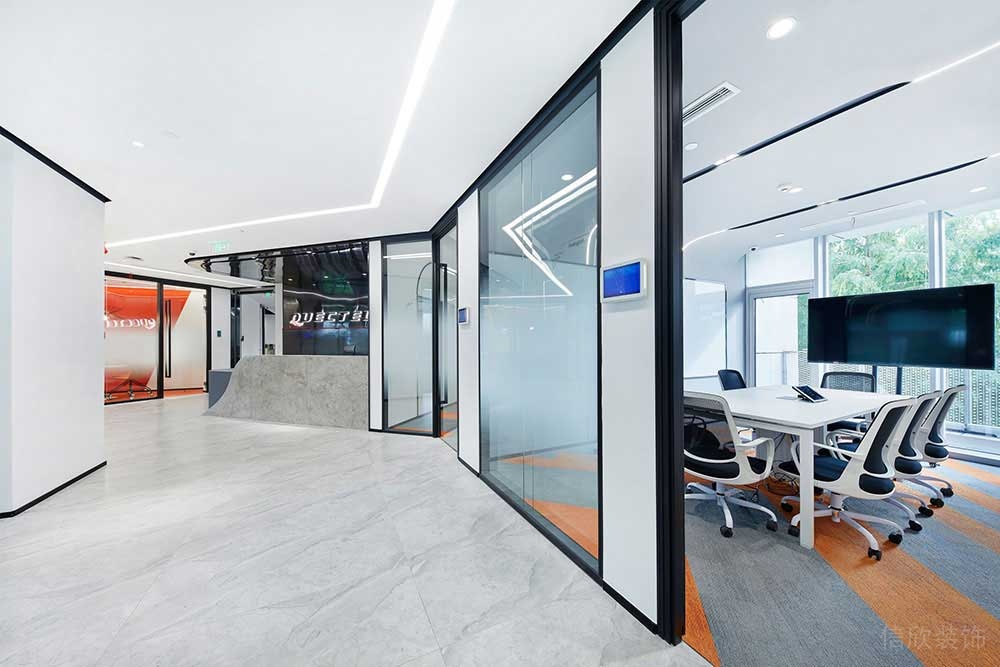 現(xiàn)代風格辦公空間案例前廳過廊設(shè)計裝修圖
