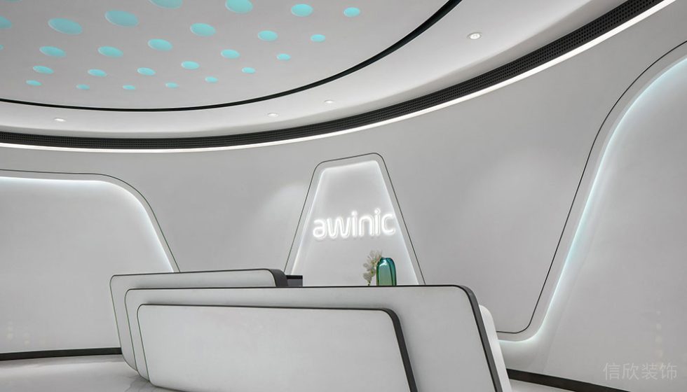 現(xiàn)代風格辦公空間接待大廳設計裝修圖