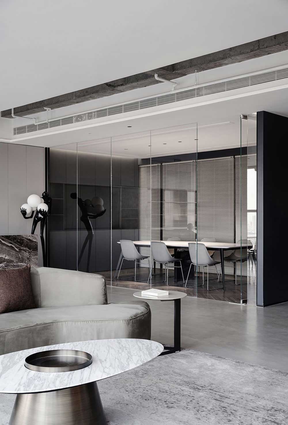 現(xiàn)代風(fēng)格辦公室多功能接待廳設(shè)計(jì)裝修圖