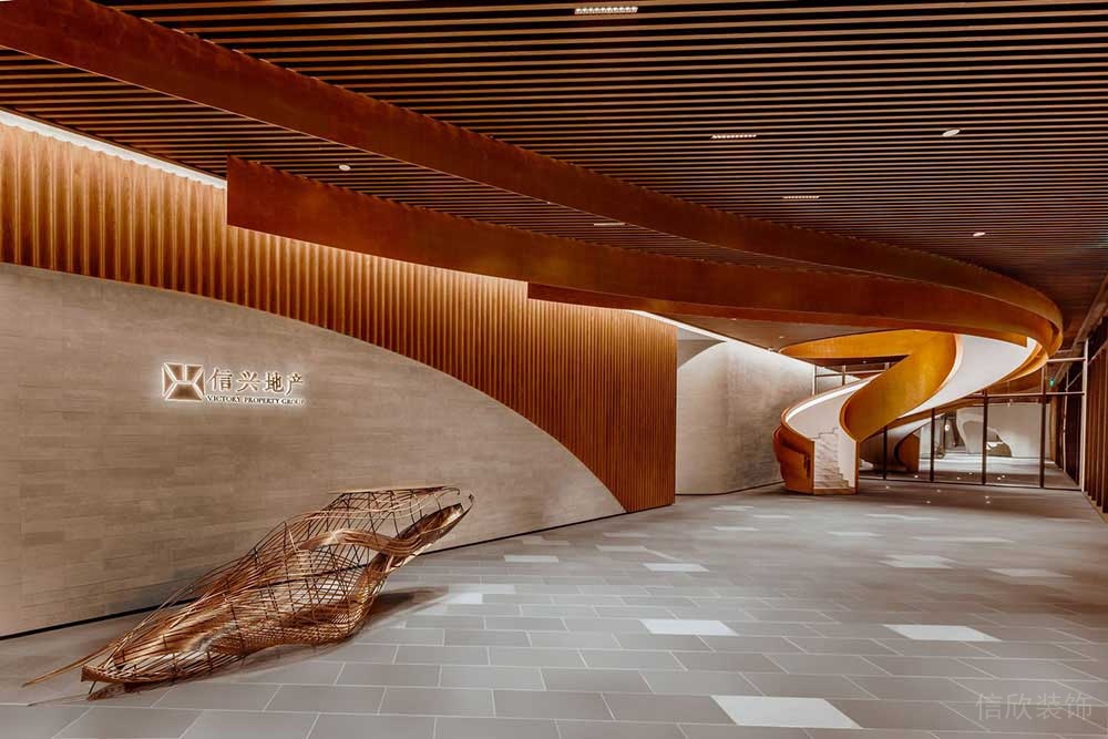 現(xiàn)代風(fēng)格辦公室大堂設(shè)計(jì)裝修圖