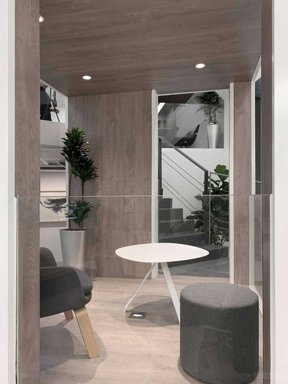 現(xiàn)代風(fēng)格辦公室項(xiàng)目休閑洽談區(qū)空間裝修圖