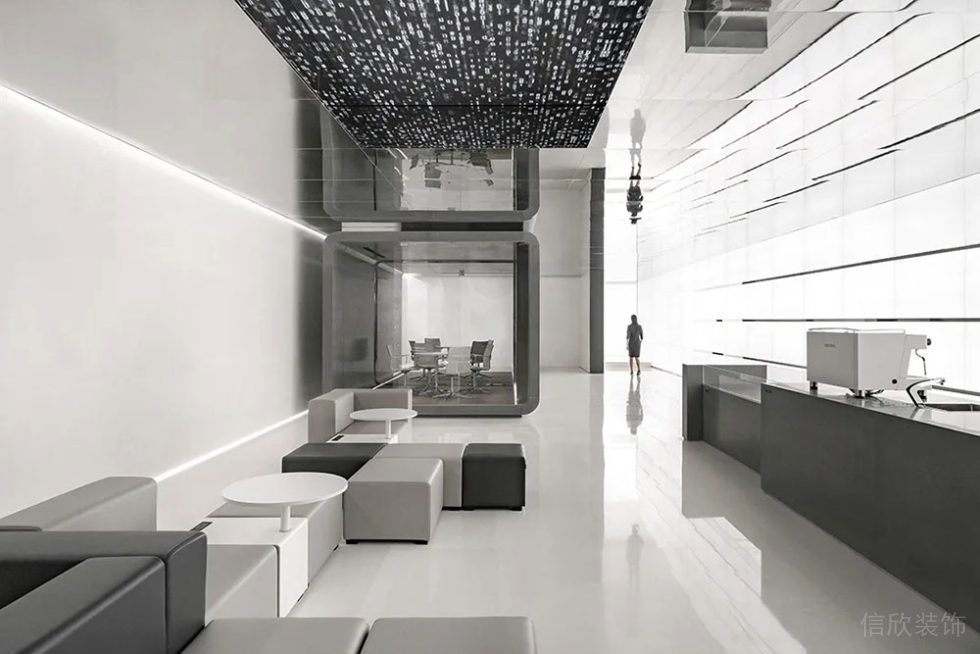 現(xiàn)代風(fēng)格公共辦公室茶水休閑廳裝修圖