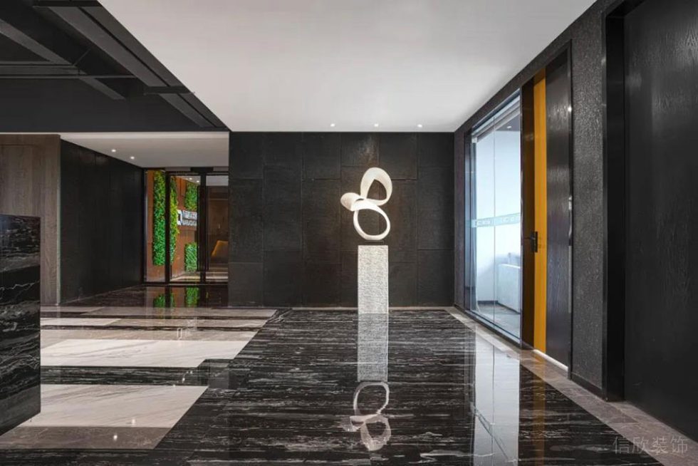 現(xiàn)代風(fēng)格公共辦公室前廳過(guò)道裝修圖