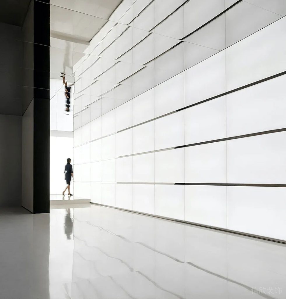 現(xiàn)代風格商務辦公場所廊廳設計裝修圖