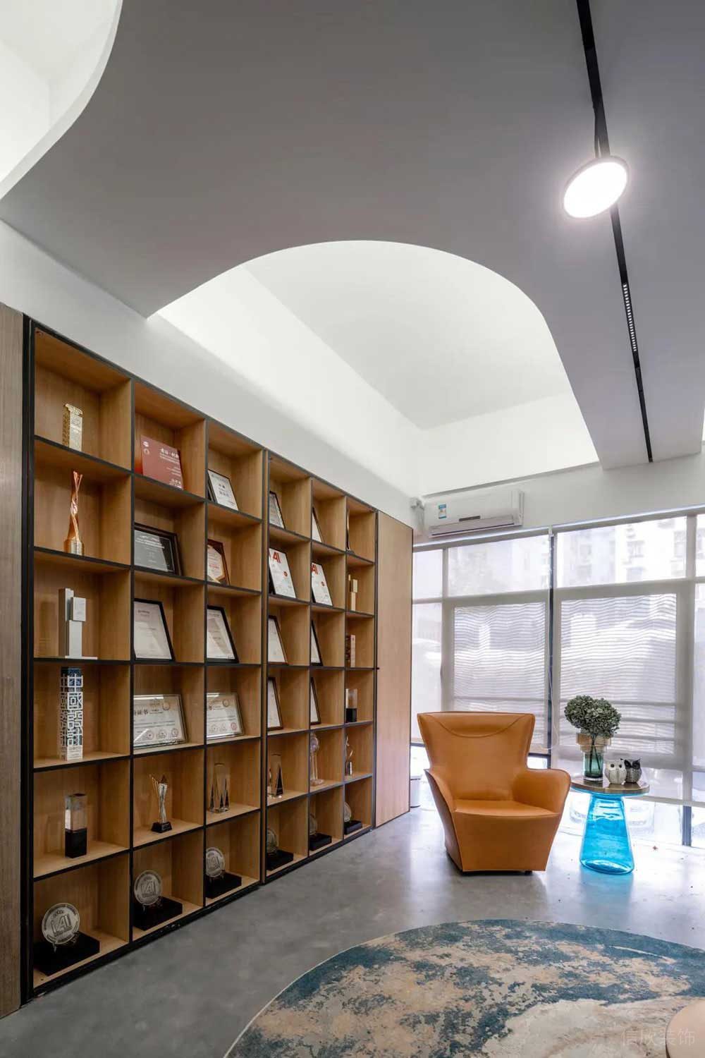 現(xiàn)代風格商務辦公場所企業(yè)文化展示區(qū)裝修圖