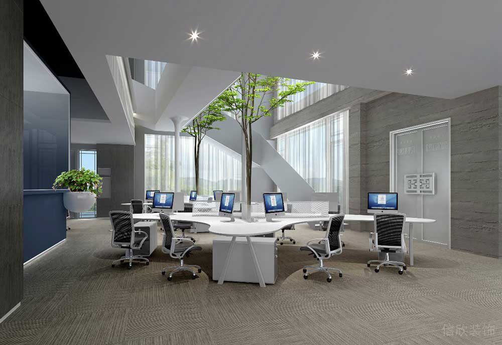 現(xiàn)代風格商務辦公場所日常事務辦公區(qū)裝修圖
