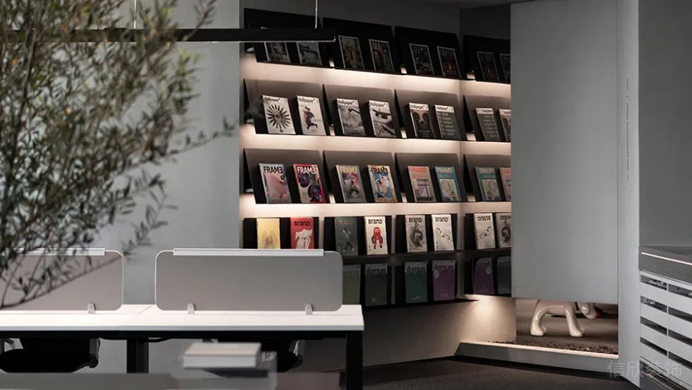 現(xiàn)代風(fēng)格商務(wù)辦公場(chǎng)所休閑閱覽區(qū)裝修圖