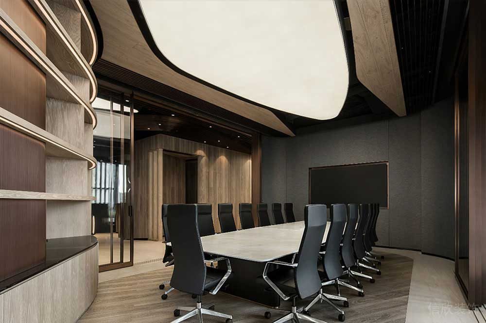現(xiàn)代風格商務辦公場所綜合會議室裝修圖