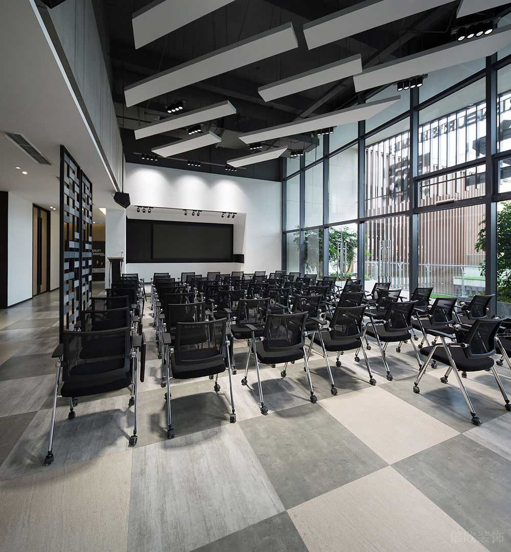 現(xiàn)代風格商務辦公空間培訓區(qū)裝修圖